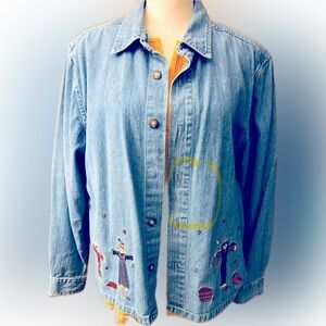 VTG Christopher & Banks Fall Denim Jacket